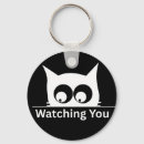 Search for cat watching keychains Cute