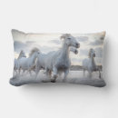 Search for white horse pillows Photograph