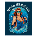 Search for vintage mermaid illustration posters Under the sea
