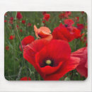 Search for red poppies mousepads Pretty