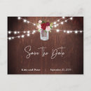 Search for mason jar save the dates Wood