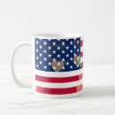 Search for heart flag mugs Red white and blue