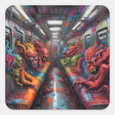 Recherche de graffiti urbain autocollants Métro