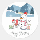 Search for happy snowman stickers Xmas