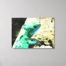 Search for lizard canvas prints Green