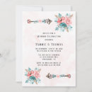 Search for teal and pink wedding invitations Gold