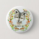Recherche de anniversaire renard badges Rustique