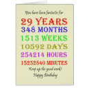 Search for 29 years cards 29th