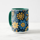 Search for blue flower design mugs Flowers