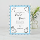 Recherche de bleu et noir invitations Rétro