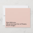 Search for humorous moving announcement cards Funny