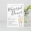 Search for hearts rehearsal dinner invitations Couple