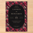 Search for romantic gothic wedding invitations Skull