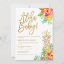 Recherche de tropical floral baby shower invitations Ananas