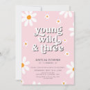 Search for young wild and 3 birthday invitations Flowers