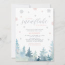 Search for pink snowflake invitations Silver