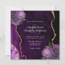 Search for purple and rose gold wedding invitations Chic