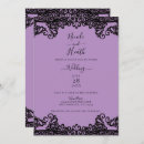 Search for lavender black wedding invitations Chic
