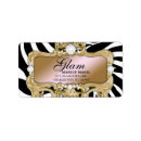 Search for zebra print return address labels Fashion