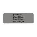 Search for light grey return address labels Plain