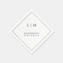 Search for navy blue wedding napkins Modern