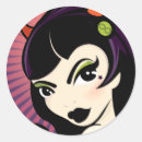 Search for emo girl stickers Illustration