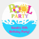 Search for splashing water stickers Pool party