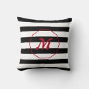 Recherche de gris noir coussins Rayures
