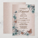 Search for teal rehearsal dinner invitations Vintage