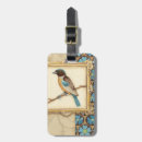 Recherche de oiseau bleu bagages étiquettes Branche