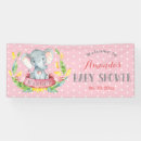 Search for elephant baby shower decoration banners It's a girl