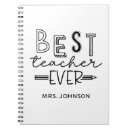 Search for teacher appreciation notebooks Typography