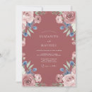 Search for blue thistle invitations Watercolor
