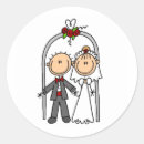 Search for stick figure wedding stickers Married