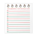 Search for christmas list notepads Festive