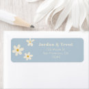 Search for daisies return address labels Blue