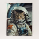 Search for space cat puzzles Astronaut