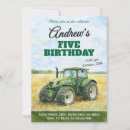 Search for vintage tractor invitations For kids