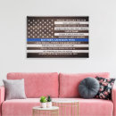 Search for police canvas prints Thin blue line