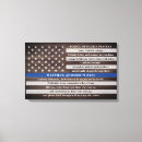 Search for police canvas prints Thin blue line