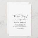 Recherche de stylish mariage invitations Noir et blanc