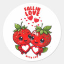 Search for red strawberry stickers Heart