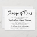 Search for change wedding save the dates Change of plans