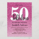Search for tinsel invitations Pink