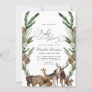 Search for woodland animals baby shower invitations Winter