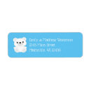 Search for cartoon bear return address labels Adorable