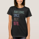 Search for year 1976 womens tshirts Birthday