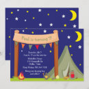 Search for boys sleepover invitations Under the stars