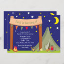 Search for boys sleepover invitations Under the stars