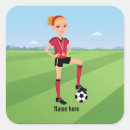 Search for soccer cartoon stickers Player